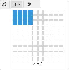 Image of inserting table