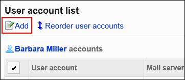 Image of adding a user account action link