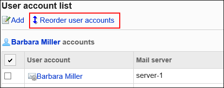 Image of reordering user accounts action link