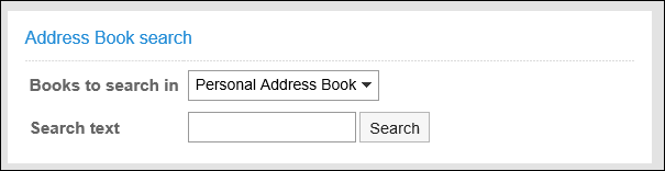 Address Book Search Portlets