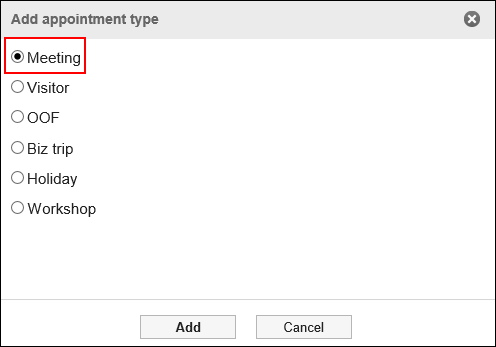 Image of adding appointment types