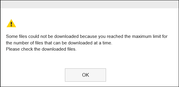 Image displaying a message to notice some attachments are not downloaded