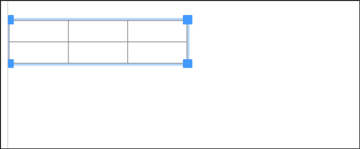 Screenshot: Changing the column width and row height by dragging