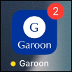 Screenshot: App icon of Garoon mobile