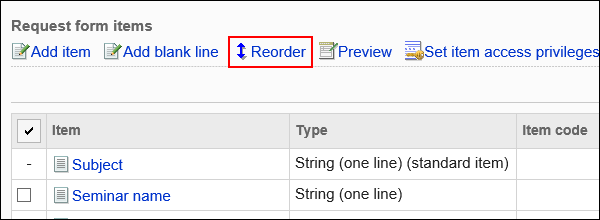 Image of a reordering action link