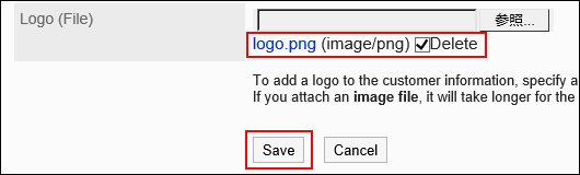 Image with the Delete option selected