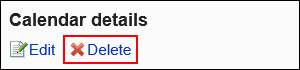 Image showing the delete link
