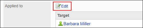 Image of an edit action link