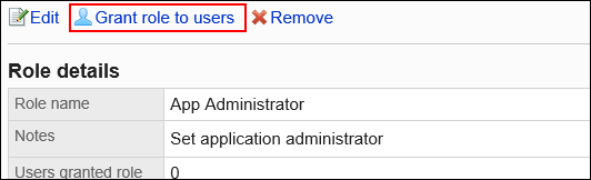 Image in which the action link to assign roles is highlighted