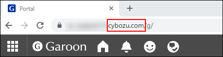 Screenshot: The URL box on the web browser is highlighted