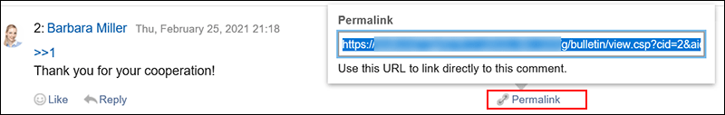 Image of a permalink