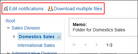 Screen capture: A link to add files is not displayed on the "Cabinet" screen
