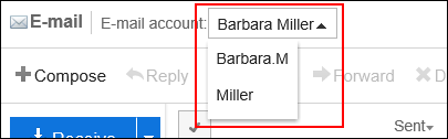 Image of multiple e-mail accounts
