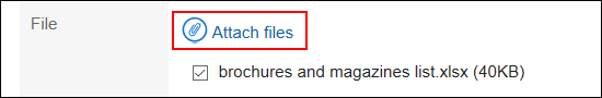 Image of attaching files