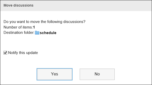 Moving discussions screen