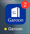 Screenshot: App icon of Garoon mobile for iOS