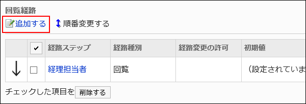 追加する操作リンクが赤枠で囲まれた画像