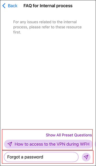 Screenshot: Entering a prompt
