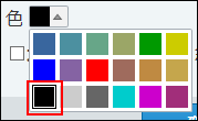 スクリーンショット：レコード値の文字色のカラーパレット